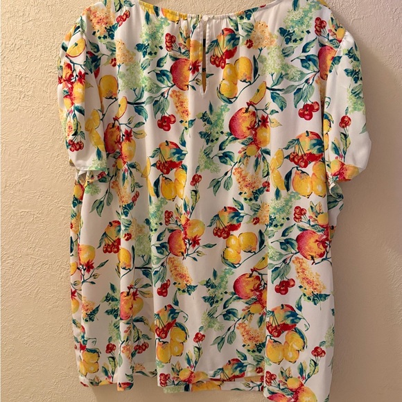 LC Lauren Conrad Colorful Floral Blouse - Picture 2 of 3